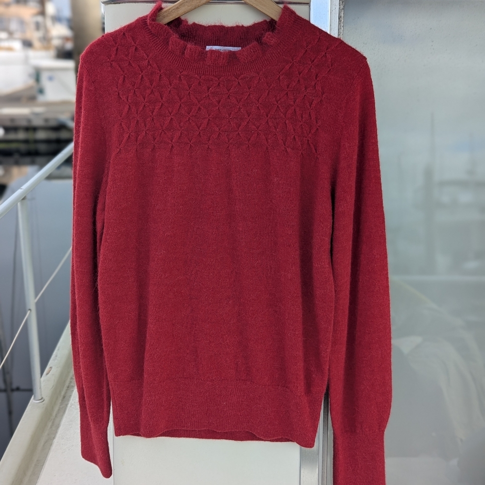 & Other Stories | Alpaca Wool Blend Knit Jumper Sweater Raspberry Pink Large